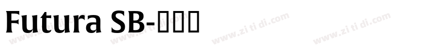 Futura SB字体转换
